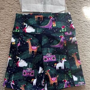 Constantly Varied Gear Festive Dinosaur and Llama Shorts